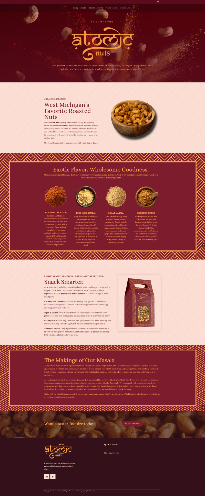 web design for rooms page featuring hotel rooms