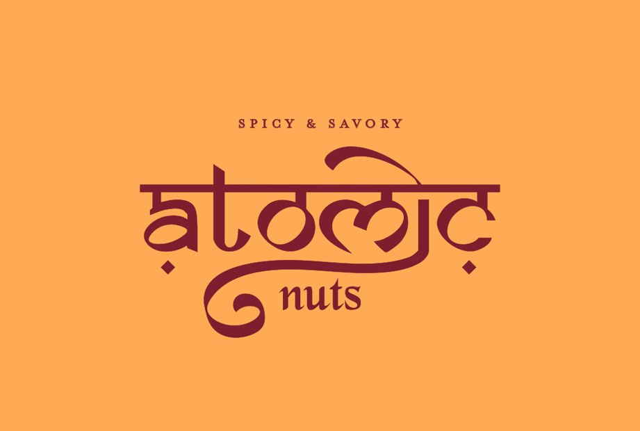 Atomic Nuts logo design