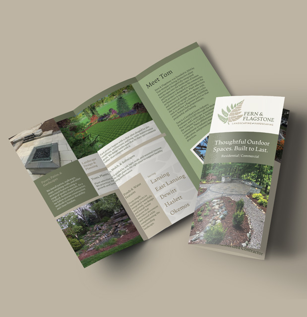 fern and flagstone brochure design