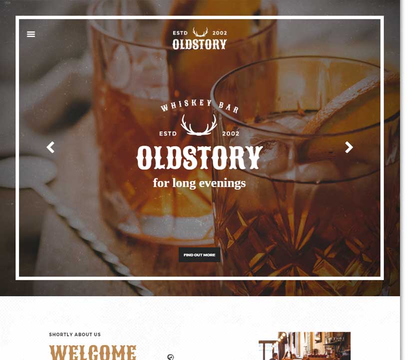 responsive bar web design