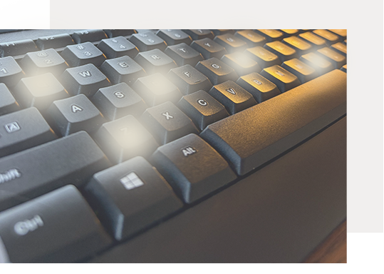image of keyboard used to make SEO strategies for clients